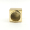 Kreatywny stop cynku złoty kształt kostki metalowa nakrętka na perfumy Zamac