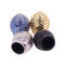 25 mm chromowana czapka ze stopu cynku Zamac do perfum w kolorze czarnego złota i niebieskiego