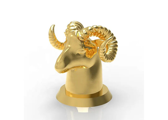 Luksusowy Zamac Kreatywny zwierzęcy styl Pokrywa butelki perfum 15 mm Złoty Metal Stop cynku