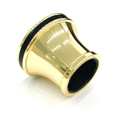 Klasyczny złoty kolor z czarnymi aluminiowymi kapslami na perfumy Zamak