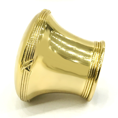 Niestandardowe aluminiowe zakrętki do perfum w kolorze jasnego złota