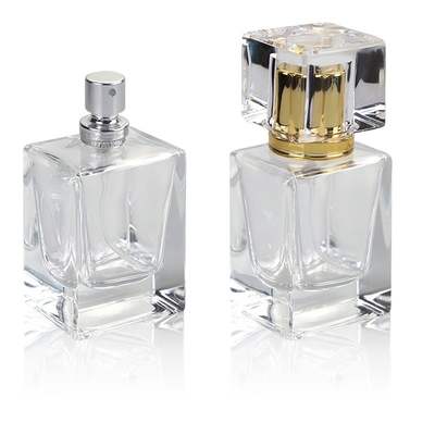Prostokątna unikalna szklana butelka perfum 30 ml matowa przezroczysta luksusowa