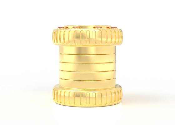 kupować Kreatywny buteleczka perfum w stylu cylindrycznym Luksusowy Zamac 15 mm złoty metal ze stopu cynku online manufacture