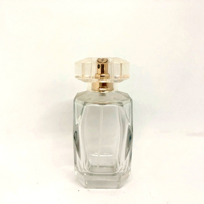 kupować 75ml wykwintna diamentowa butelka perfum szklana butelka przezroczysty bagnet Spray pusta butelka fabryka opakowań perfum online manufacture