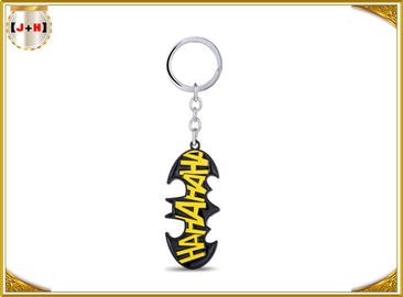 kupować Spersonalizowany brelok z czarnego metalu z żółtym logo dla chłopców Batman Urok online manufacture
