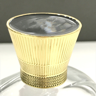 kupować 37*37*30mm Zamac Perfume Cap And Packing OPP Bag Blister Box online manufacture