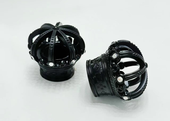 kupować Wyśmienite diamenty czarny Zamak Perfumy butelki pokrywające pokrywy do ekologicznego pakowania online manufacture