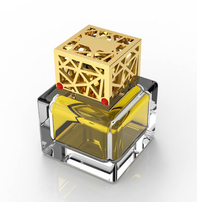 kupować Square hollowed-out perfume cap gemstone cap Golden produkcja online