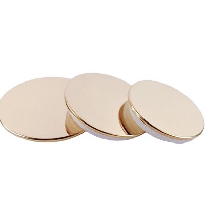 kupować Factory High End Zamac Candle Jar with Metal Candle Lid Gold Zinc Alloy Metal Lids  Bottle Caps & Closures for Candles online manufacture