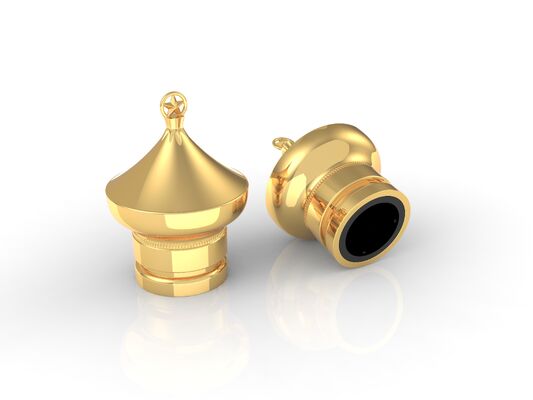 kupować Wysokiej klasy, spersonalizowana nakrętka do perfum ze stopu cynku / pokrywka ze stopu cynku 15 mm produkcja online