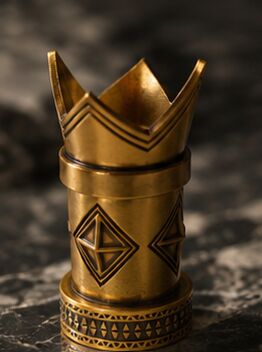 kupować Antyczna złota nakrętka do perfum w kształcie korony, wykonana z zamaku, z plemiennymi grawerowanymi detalami, do luksusowego opakowania perfum produkcja online