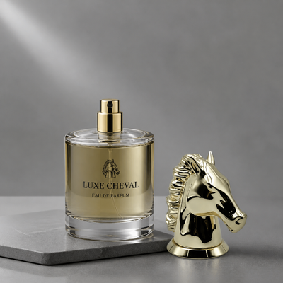 kupować Luksusowe lusterko polerowane 3D głowa konia Zamac Perfume Cap Złoto pokryte zwierzęce rzeźby zapach pokrywa cynkowa stopa metalowa pokrywa butelki perfum Custom Logo FEA15 For Dubai Oud Attar butelka perfum produkcja online