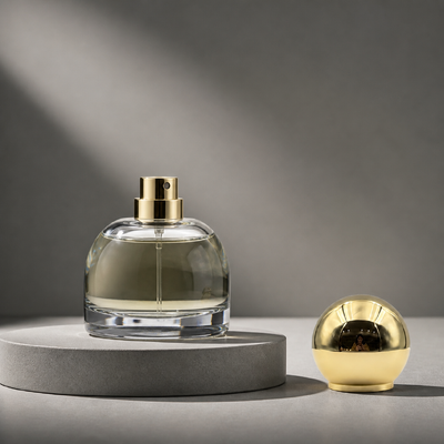 kupować Luxury Mirror Gloss Solid Smooth Sphere Zamac Perfume Cap Gold Plated Plain Round Ball Fragrance Lid Zynk Alloy Metal Parfum Bottle Cover Custom Logo FEA15 For Dubai Oud Attar Perfume Bottle produkcja online