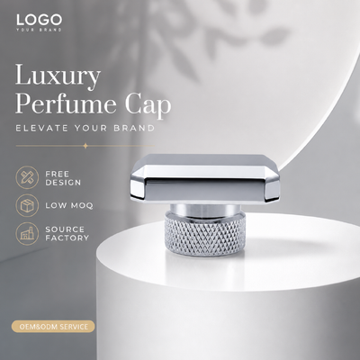 kupować Lustro Srebro Ośmiokątny Cięcie Diament Zęb Zynkowy Stop Perfum Kapelusz Logo Niestandardowe Metalowy Kapelusz Perfum Dla Luksusu Pusty Projektant Szkło Perfumy Kosmetyczne Opakowania produkcja online
