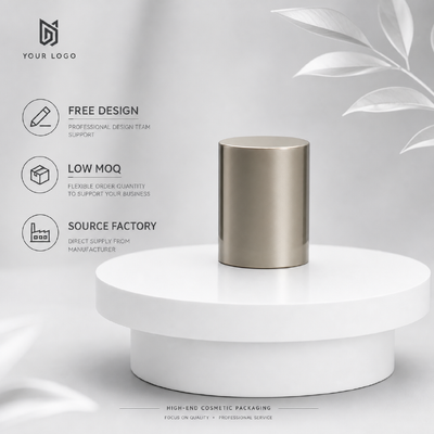 kupować Sprzedaż hurtowa Gładkie lusterko Szampana Złoty cylinder Zynk Stopy Perfum Kapsułka Logo Niestandardowe Metalowe zapach Kapsułka Do luksusowego pustego szkła Perfumy Kosmetyczne opakowania produkcja online
