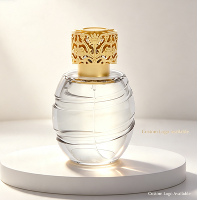 kupować Luxury Hollow Floral Zamac Perfume Cap Złote pokrycie produkcja online