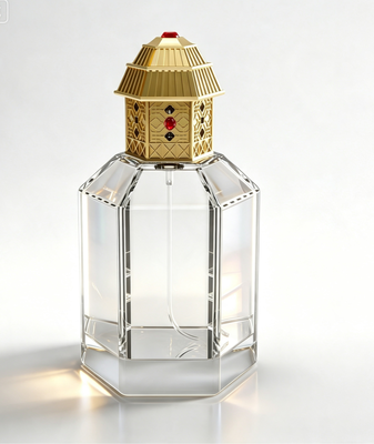kupować Luxury Pagoda Hollow Zamac Perfume Cap Złote pokrycie dekoracyjne butelki produkcja online