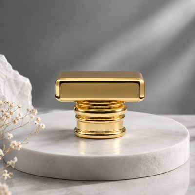 kupować Lustro Złoty Okrągły Czterechkrążkowy Wieloprzewód Zink Alloy Perfume Cap Niestandardowy Polerowany Metalowy Zapach Do Luksusu produkcja online