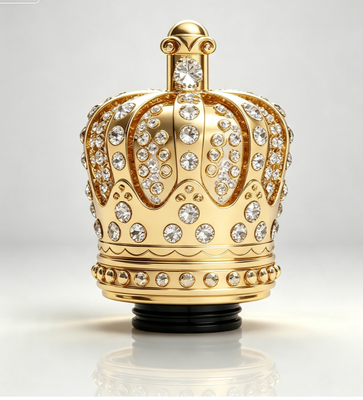 kupować Magnetyczna Korona Zamac Perfume Cap Złote pokryte z inkrustowanych kryształowych strumieni produkcja online