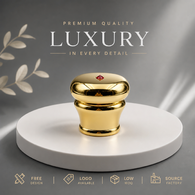 kupować Nakrętka do perfum z wieloma pierścieniami, chromowana, srebrna, ze stopu cynku, z litego, ciężkiego metalu Zamac, do luksusowych opakowań perfum, magnetyczna produkcja online