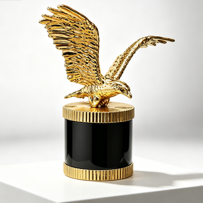kupować 3D Złoty Orzeł Zamac Perfumy Pudełko butelki Luxury Zinc Alloy Dekoracyjne Perfumy produkcja online