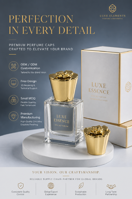 kupować Stożkowa nakrętka do perfum z zamaku z tłoczonym zdobieniem w kształcie róży, pozłacana, luksusowa metalowa nakrętka do butelek perfum, niestandardowy dodatek do opakowań, magnetyczna produkcja online