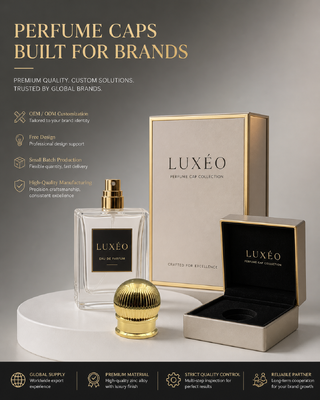 kupować Zynkowy stop pionowo-przygrzebany Sfera Perfum Kapsuła Lustro Złote Płaszczone pasmowe kulkowe Kosmetyczne Butelka Zamknięcie Logo Custom OEM Dla Szkła Butelka Perfum Magnetyczna produkcja online