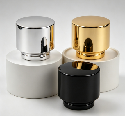 kupić FEA15 Stop perfumowy ze stopu cynku, lity cylinder, płaski wierzch, galwanizowana metalowa nakrętka na butelkę perfum, niestandardowe logo OEM ODM produkcja online