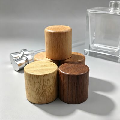 kupić Cylindryczna drewniana zakrętka do butelek z grawerowanym logo, naturalna drewniana pokrywka do butelek perfumeryjnych i kosmetycznych, hurtownia OEM produkcja online