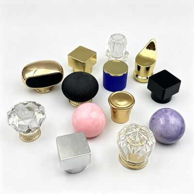 kupić FEA15 ABS Plastic Perfume Caps Collection Square Ball Shaped Perfume Bottle Cover Multi Finish for Perfume Glass Bottle Plastic Cap produkcja online