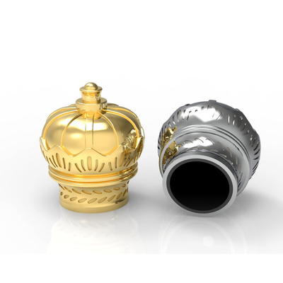 kupować Materiał ze stopu cynku Zamak Pokrowiec na butelkę perfum Niestandardowy kształt korony online manufacture