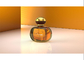 Przezroczysta kulka w stylu srebrnego złota Pokrywa butelki perfum Metal Zamac Exquisite Brand