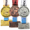 Sport Gold Marathon Award Pamiątki 3d Metalowy medal do biegania ze stopu cynku ze wstążką