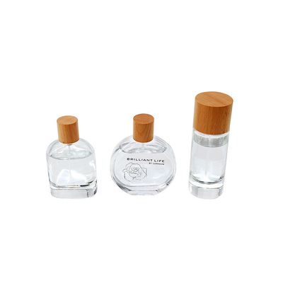 Butelka perfum z naturalnego drewna z litego drewna z butelką