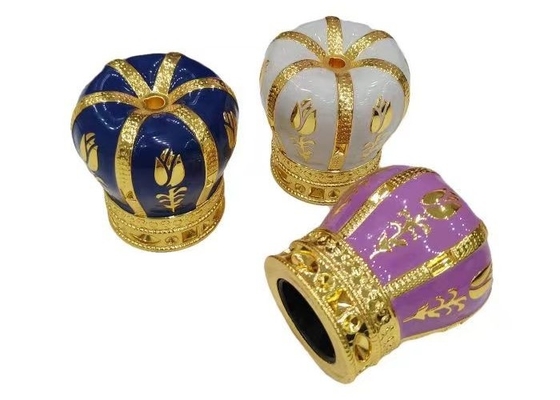 Zastosowane kolorowe odlewy Zamak Perfum Caps Luxury Zinc Alloy Perfume Cap