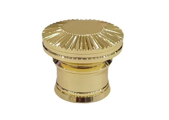 Modne srebrno-złote szrubkowe czapki do butli perfumy