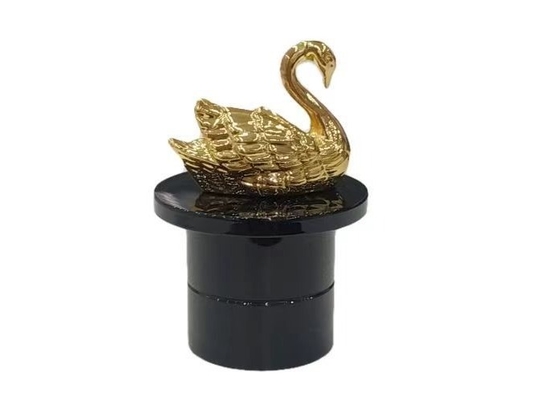 Wzmocnione w kształcie łabędzia trwałe materiały Zamak Perfume Caps For Glass Perfume Flask