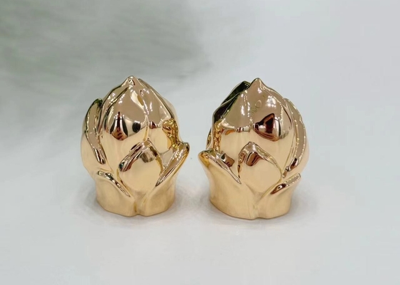 Zamak-Flower-Shaped Metal Perfume Cap Perfume Lids z wysokiej klasy stopem cynku