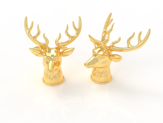 Hot-End Deer Shaped Zamak Perfume Caps Zink Free Mould Perfume Set