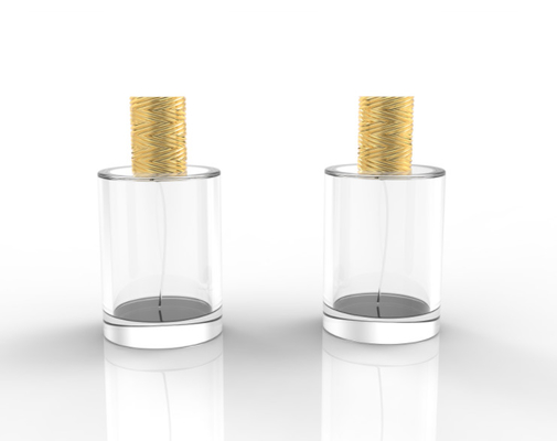 W kształcie cylindrycznego logo Zamak Perfume Caps Zinc Alloy Perfume Cover