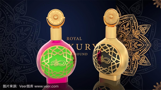 Wyborny złoty złoty stopu cynkowego Zamak Perfume Cap Set dla własnej marki perfum