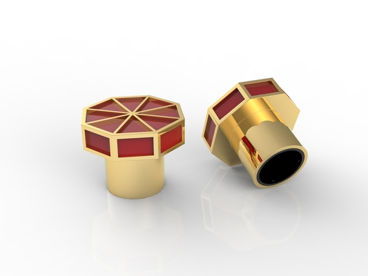Luxury Crystal T-shaped Zamak Perfume Caps Zink Alloy Glass Perfume Bottle Caps
