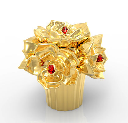 Zamki do butelek z perfumami ze stopu cynku w kształcie kwiatu do ekologicznych opakowań