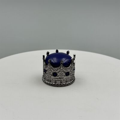 High End Plastic Perfume Caps Crown Shaped Shiny Perfume Cap Aluminum Plastic Bottle Lid Plastic Cover Gold Existing Factory Cap