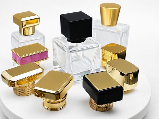 Square Zamac Cap - Ekologiczne złóżko cynku luksusowy design z niestandardowym logo drukowania dla butelek perfum
