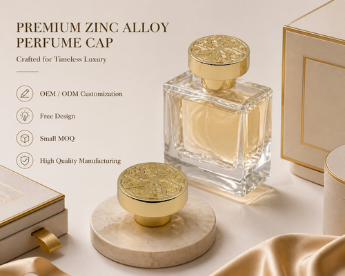 Luksusowy arabski embossed geometryczny dekoracyjny perfumy Cap Zynkowy stop okrągły metalowy pokrywka Logo niestandardowe dla zapachu butelki szklanej Magnetyczne