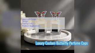 Niestandardowa nasadka perfum Butterfly Zamac do luksusowego brandingu
